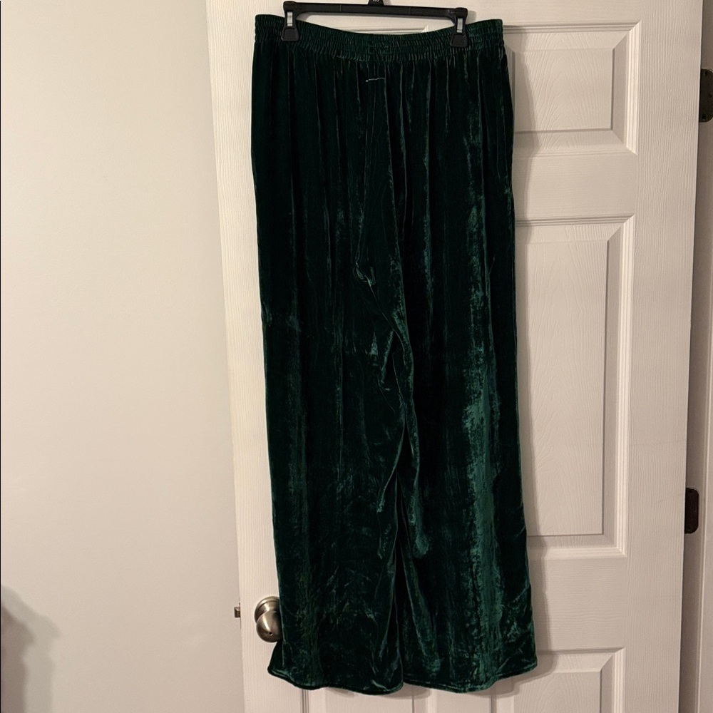MM6 Maison Martin Margiela Emerald Green Velvet Pants size 46 inseam 30” - Picture 4 of 13